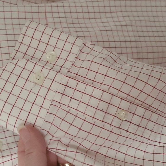 Brooks Brothers windowpane print button down. - Picture 4 of 7